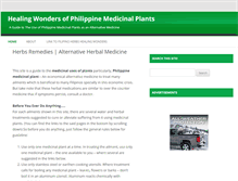 Tablet Screenshot of filipinoherbshealingwonders.filipinovegetarianrecipe.com